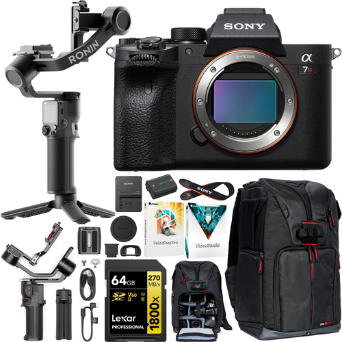 Sony a7R IV Mirrorless Full Frame Camera Body Kit + DJI RS 3 Mini Gimbal Bundle