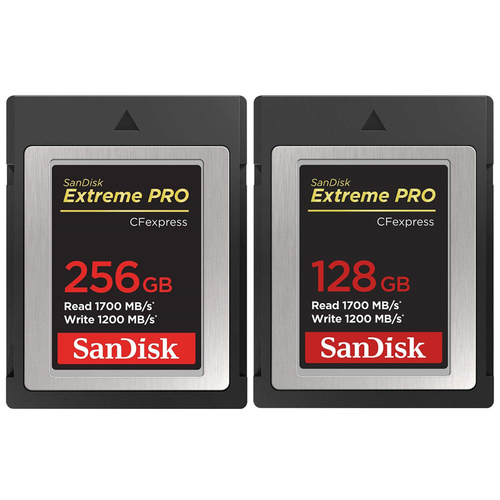 Sandisk Extreme Pro 256GB CFexpress Card w/ 128GB CFexpress Card Bundle