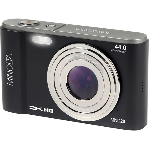 Minolta MND20 44 MP / 2.7K Ultra HD Digital Camera - Black - Open Box