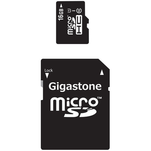 Gigastone MicroSD HC 16GB C10 U1 With SD Adapter