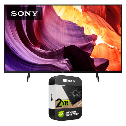 Sony 55` X80K 4K Ultra HD LED Smart TV KD55X80K 2022 - (Renewed) + Protection Pack