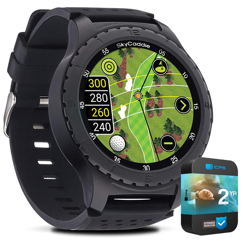SkyCaddie GPS Golf Watch with Touchscreen Display Black + 2 Year Warranty