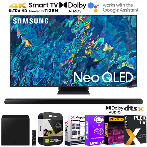 Samsung QN65QN95BA 65` QN95B Neo QLED 4K Smart TV w/ Soundbar + Warranty Bundle