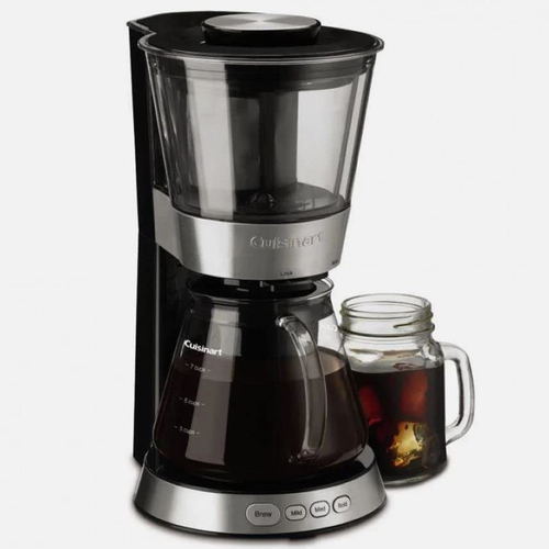 Automatic Cold Brew Coffeemaker w/ 7-Cup Glass Carafe, Black/Stainless
