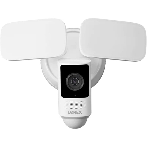 Lorex 2K Wired Floodlight Security Camera, White (W452ASD-E)