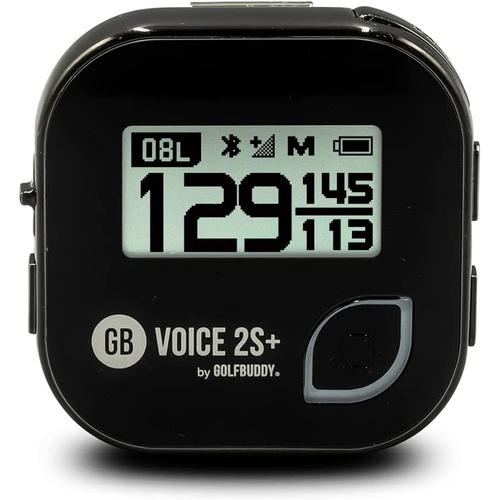 Golf Buddy Voice 2S+ Talking Handheld Golf GPS, Black (GB7-VOICE2-S+-BLK)
