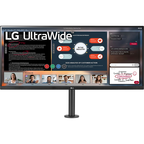 LG 34WP580-B 34` UltraWide FHD HDR Monitor with Ergo Stand (34WP580-B) - Open Box