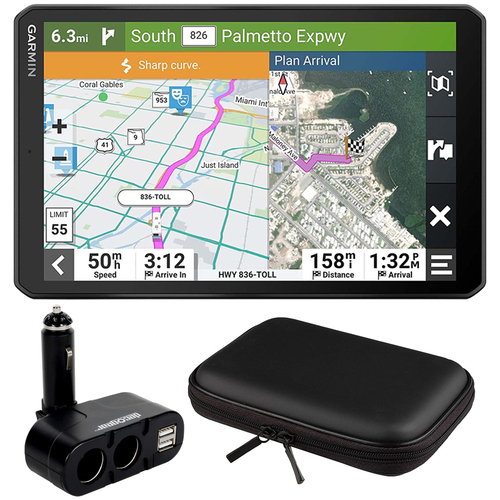 Garmin 010-02748-00 RV 895 8` RV GPS Navigator + Accessories Bundle