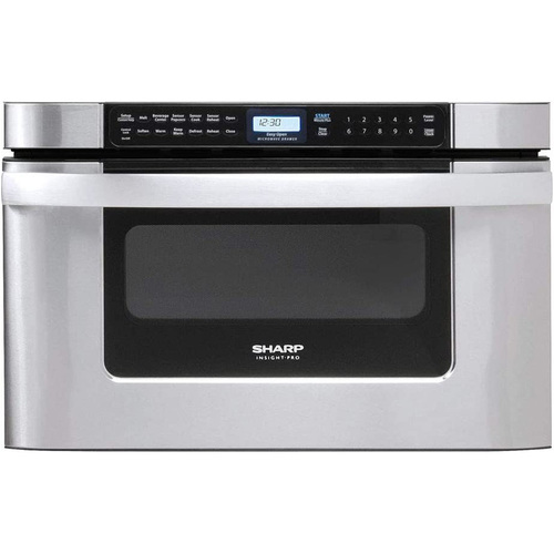 Sharp 24` 1.2 cu. ft. 950W Easy Open Microwave Drawer, Stainless Steel (KB6524PS)