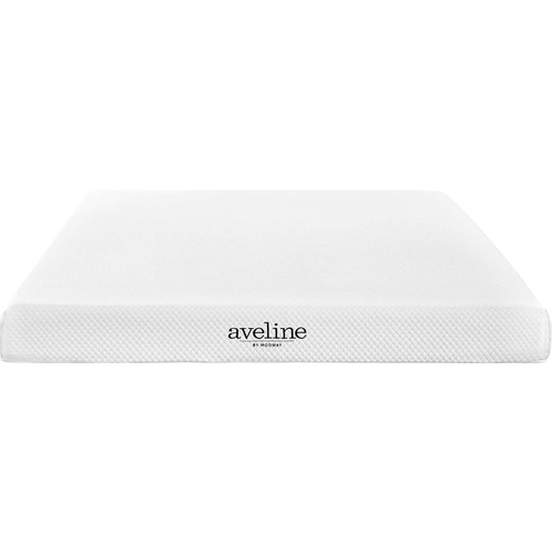 Modway Aveline 6 Inch Bed Mattress Conventional - Queen (White)