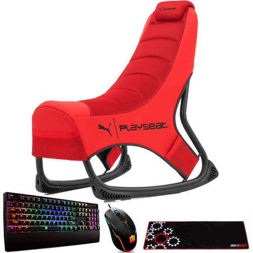 Playseat PUMA Active Gaming Chair - Red With Exclusive Gaming Bundle