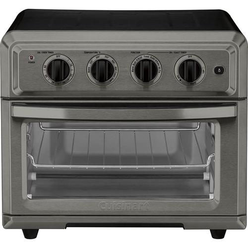Cuisinart TOA-60BKS Convection Toaster Oven Air Fryer with Light, Black Stainless