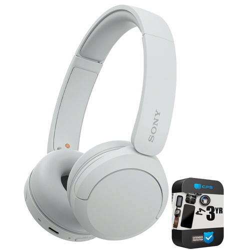 Sony Wireless Headphones with Microphone White with 3 Year Extended Warranty
