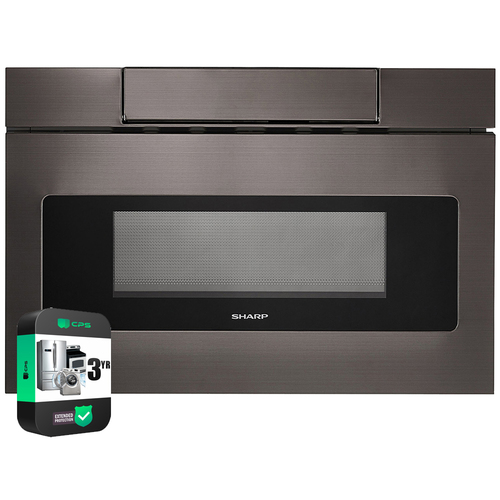 Sharp 24` 1.2 cu. ft. 950W Microwave Drawer Oven Black Steel + 3 Year Warranty