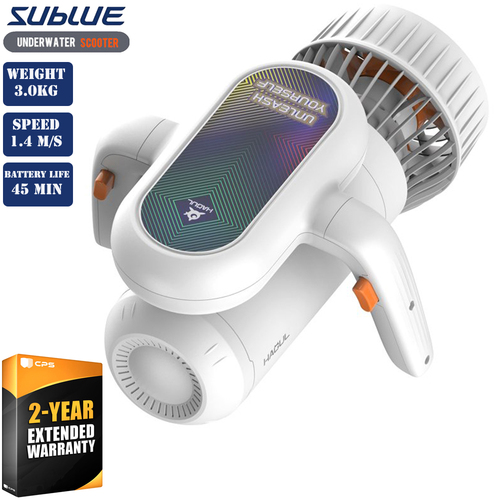Sublue WhiteShark Tini Underwater Scooter + 2 Year CPS Protection Pack