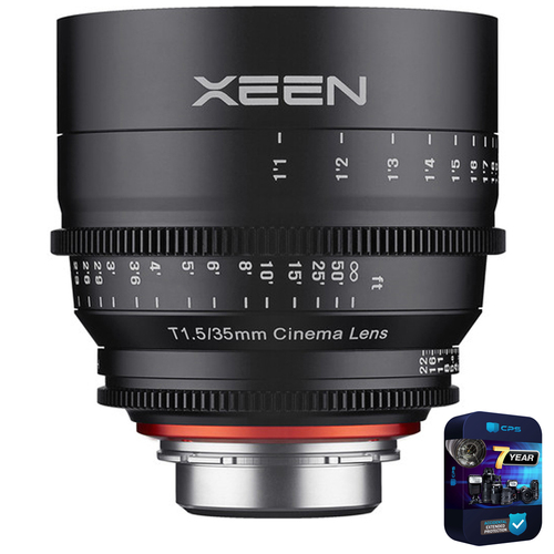 Rokinon Xeen XN35-C 35mm T1.5 Cine Full Frame Lens for Canon EF Mount w/ 7 Year Warranty