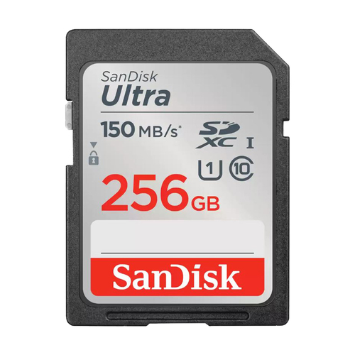 Sandisk Ultra SDHC UHS-I and SDXC UHS-I Card, 256GB (SDSDUNC-256G-AN6IN)