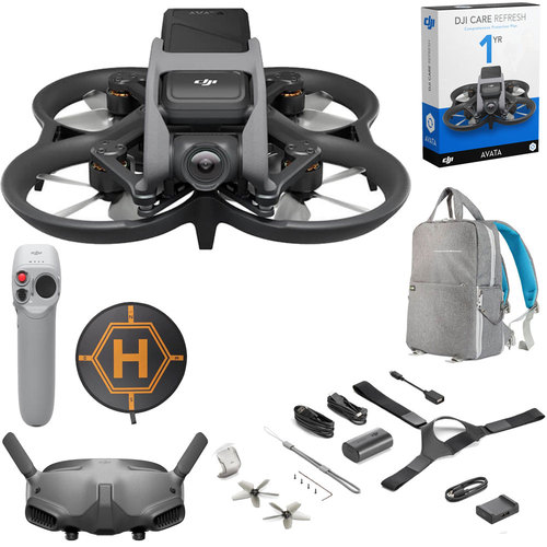 DJI Avata Fly Smart Combo w/ FPV Goggles V2 and Controller Bundle with 1-YR DJI Care
