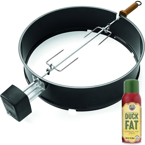 Weber Charcoal Kettle Rotisserie for 22-1/2-Inch Charcoal Grills + Cooking Oil