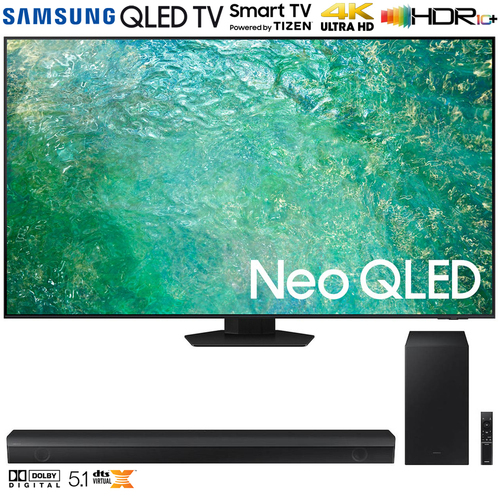 Samsung QN55QN85CA 55` Neo QLED 4K Smart TV w/ HW-B650 3.1ch Soundbar (2023 Model)