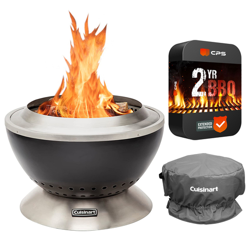 Cuisinart COH-800 24` Smokeless Cleanburn Outdoor Fire Pit + 2 Year Protection Pack