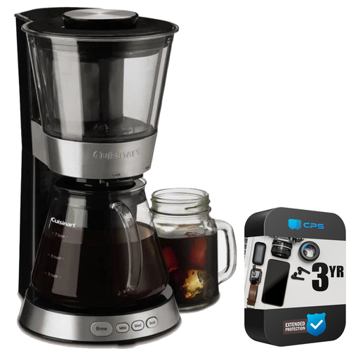 Cuisinart Automatic Cold Brew Coffeemaker w/ 7-Cup Glass Carafe  + 3 Year Protection Pack
