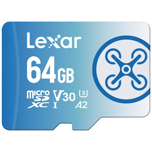 Lexar 64 GB FLY microSDXC UHS-I Memory Card (LMSFLYX064G-BNNNG)