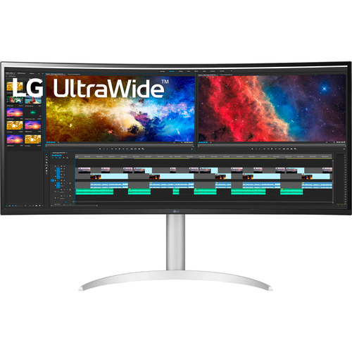 LG 38WP85C-W 38` Curved 21:9 UltraWide 3840x1600 PC Monitor, Refurb - Open Box