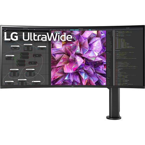 LG 38WQ88C 37.5` Curved UltraWide 3840x1600 Monitor with Ergo Stand - Open Box