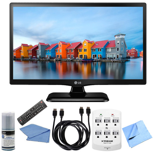 LG 28LF4520 - 28-Inch HD 720p 60Hz LED TV Hook-Up Bundle
