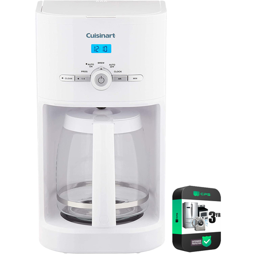 Cuisinart Brew Central 12-Cup Programmable Coffeemaker White + 3 Year Warranty
