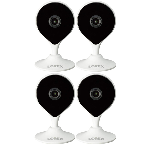 Lorex 2K Indoor Wi-Fi Security Camera White 4 Pack