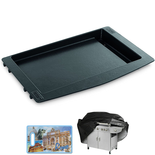 Weber Griddle for Genesis II 300/400/600 Series Grills + Cutting Board + Grill Cover