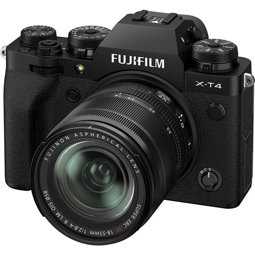 Fujifilm X-T4 26.1MP 4K Mirrorless Digital Camera with 18-55mm Lens Kit (Black), Open Box