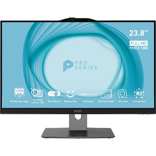 MSI 23.8` FHD Touchscreen All-In-One Desktop in Black - PAP243TP12M008