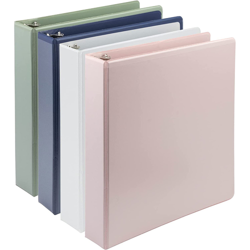 Samsill 1.5-Inch Durable D-Ring View Binder 4-Pack - MP46959