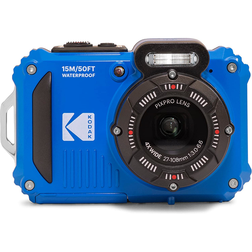 Kodak PIXPRO WPZ2 Full HD Rugged Waterproof Digital Camera, 16MP, Blue (WPZ2-BL)
