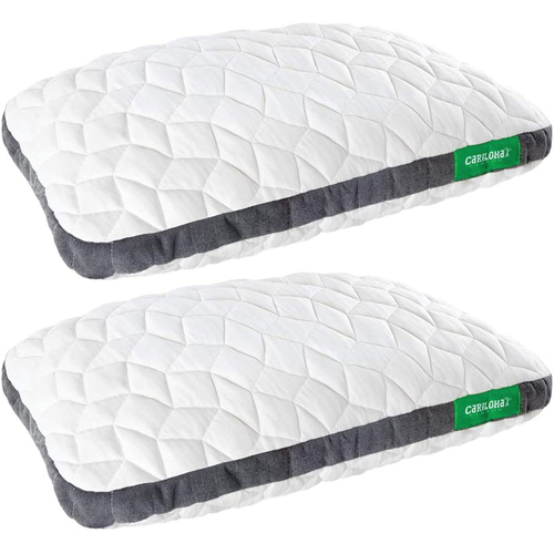 Cariloha Bamboo-Viscose Memory Foam Flex Pillow Standard 2 Pack