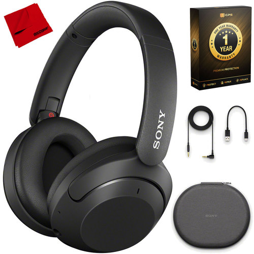 Sony WH-XB910N Wireless Over-Ear Noise Cancelling Headphones Bundle w/ 1-YR Warranty