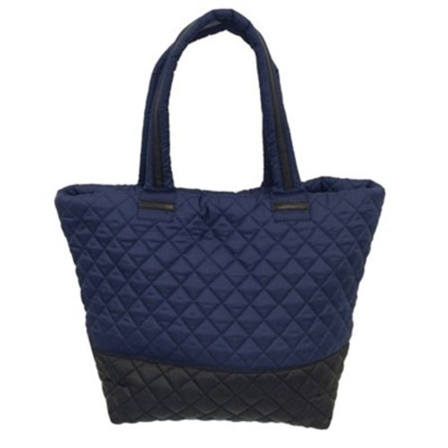 Steve Madden BROVERR Floral Print Quilted Tote Bag - Navy