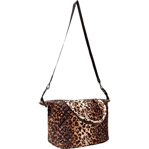 Steve Madden BVOYAGEE Dome Weekender Quilted Tote Bag - Leopard