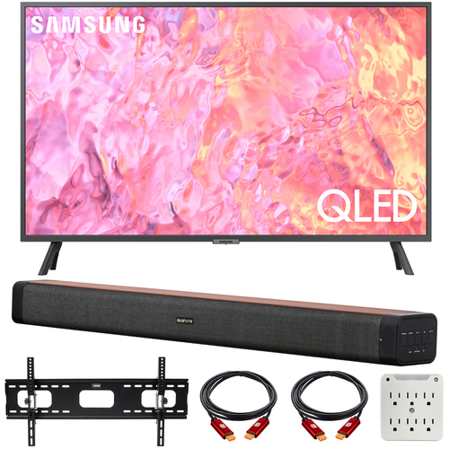 Samsung 65` QLED 4K Smart TV w/ Deco Home 60W Soundbar Bundle (2023 Model)