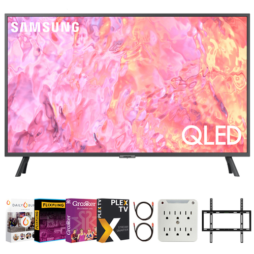 Samsung QN32Q60CA 32` QLED 4K Smart TV with Movies Streaming Pack (2023 Model)