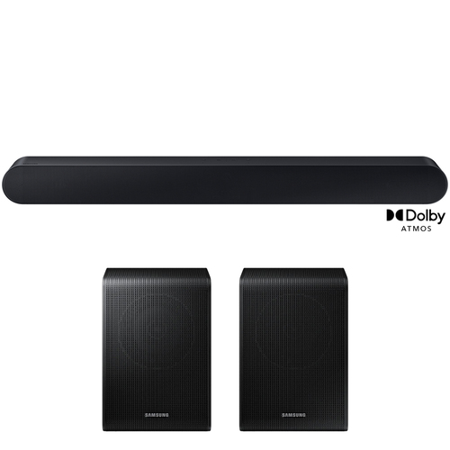 Samsung 5.0ch All-in-One Soundbar w/ Wireless Dolby Atmos + Wireless Surround Speakers
