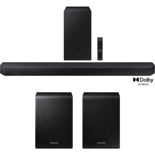 Samsung HW-Q60C 3.1ch Soundbar & Subwoofer w/ Dolby Atmos + Wireless Surround Speakers
