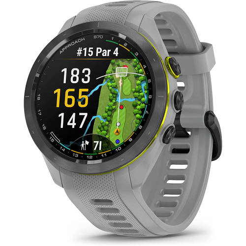 Approach S70 42 mm Premium GPS Golf Watch, Powder Grey Band (010-02746-01)