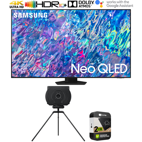 Samsung QN85BA 55` Neo QLED 4K Mini LED Smart TV w/ Auto Rotating Stand +Warranty Bundle