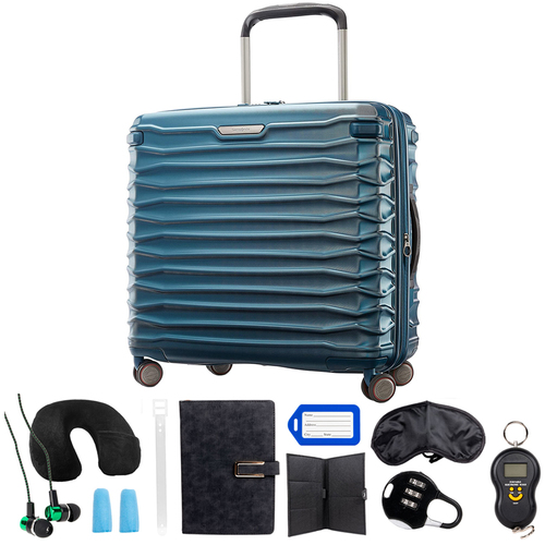 Samsonite Stryde 2 Hardside Expandable Luggage w/ Spinners, Deep Teal + 10pc Accessory Kit