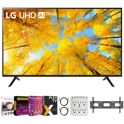 LG 55UQ7570PUJ 55 Inch 4K UHD Smart webOS TV with Movies Streaming Pack