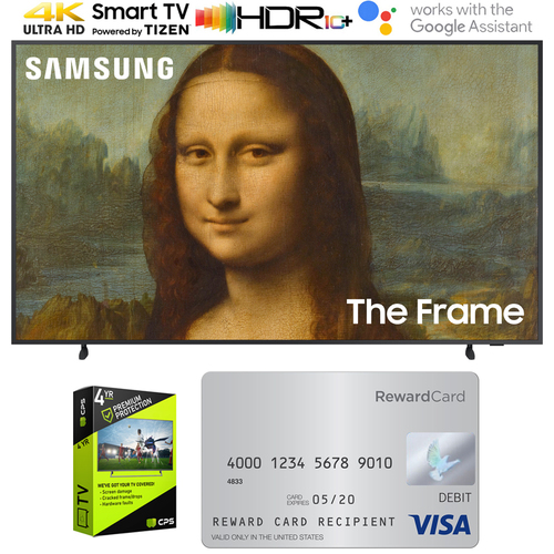 Samsung QN50LS03BA 50` The Frame QLED 4K UHD Smart TV w/4 Yr Warranty + $100 Gift Card